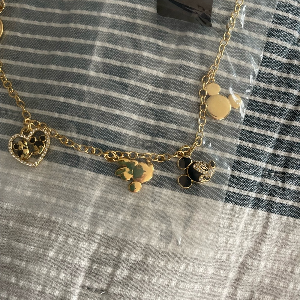 Mickey and Minnie necklace